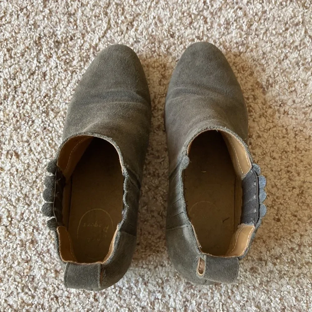Jack Rogers Women’s Olive Green Suede Ankle Boots Booties 6.5 M